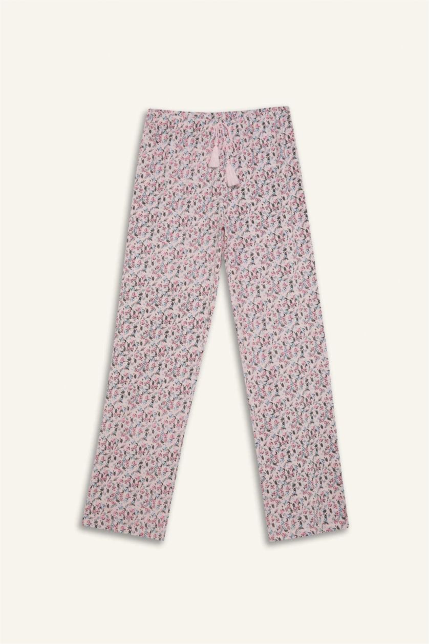 FEMME Rose Clair Ensemble pyjama avec Top à manches longues et pantalon à motifs