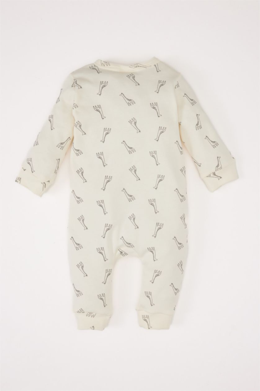 طفلة صغيرة بيج فاتح جمبسوت بيبي اولادي حديثي الولادة بطبعة زرافة