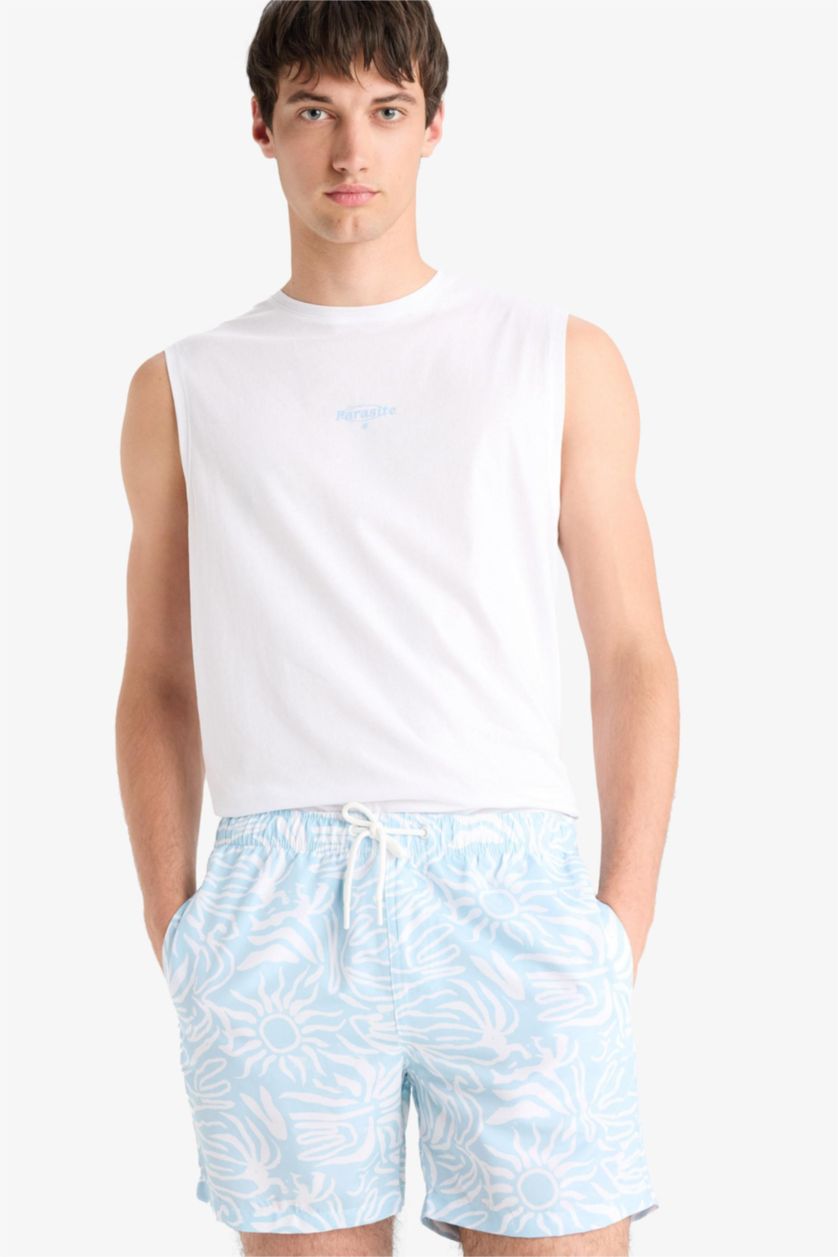 HOMME Bleu Short De Bain Tissé