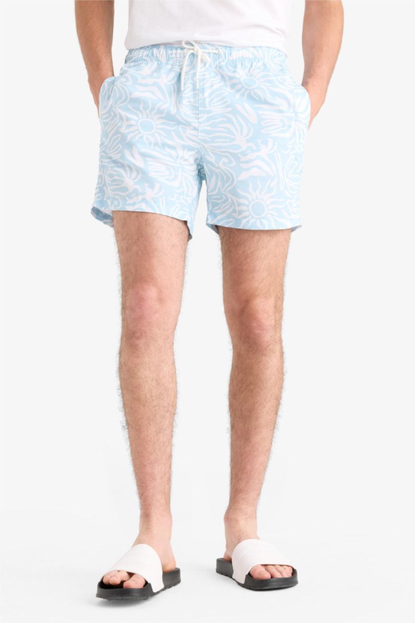 HOMME Bleu Short De Bain Tissé