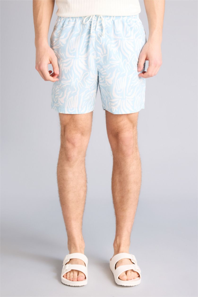 Man Mint Printed Short Swim Shorts
