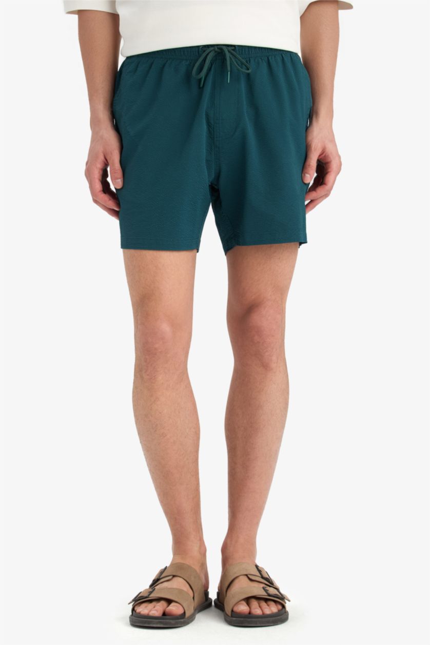 Men Dark Green Short Swim Shorts