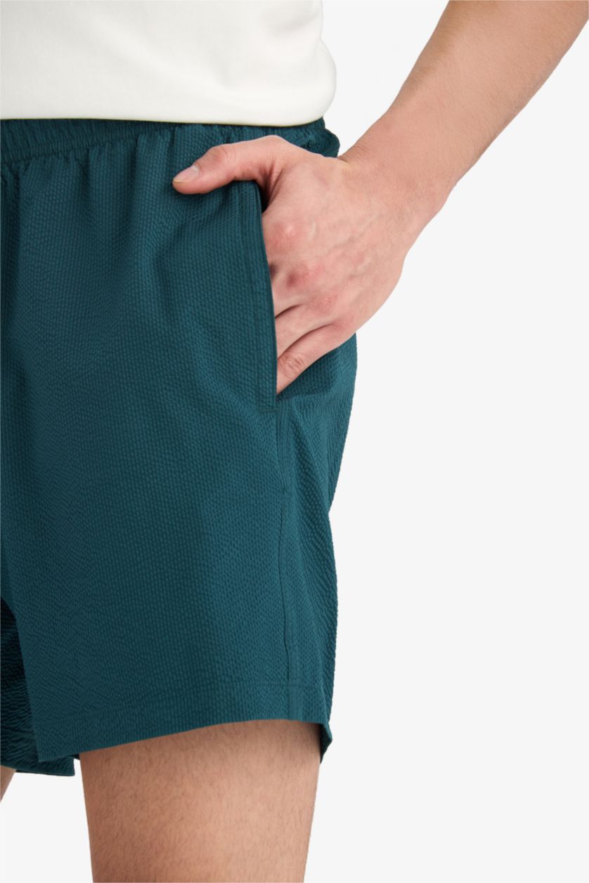 Men Dark Green Short Swim Shorts