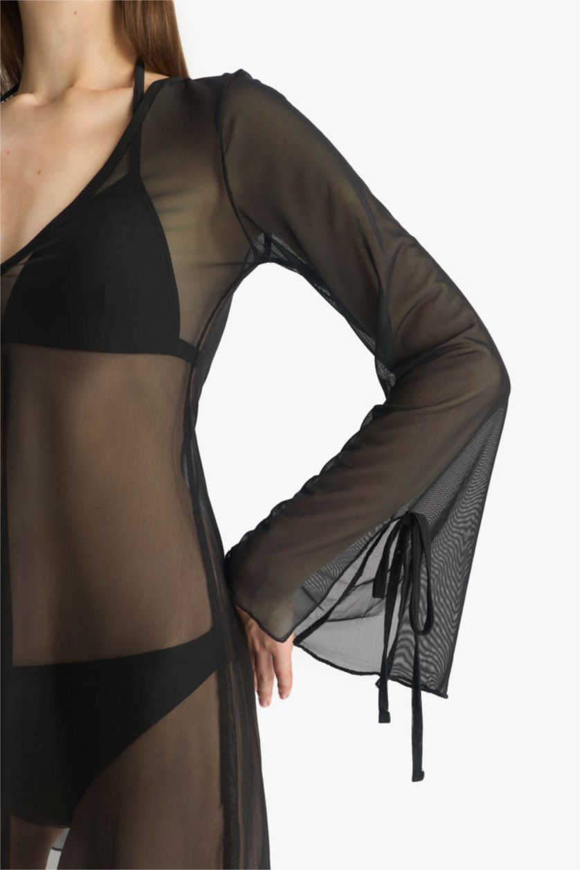 نساء أسود فستان بحر تول قصة عادية من Fall in Love