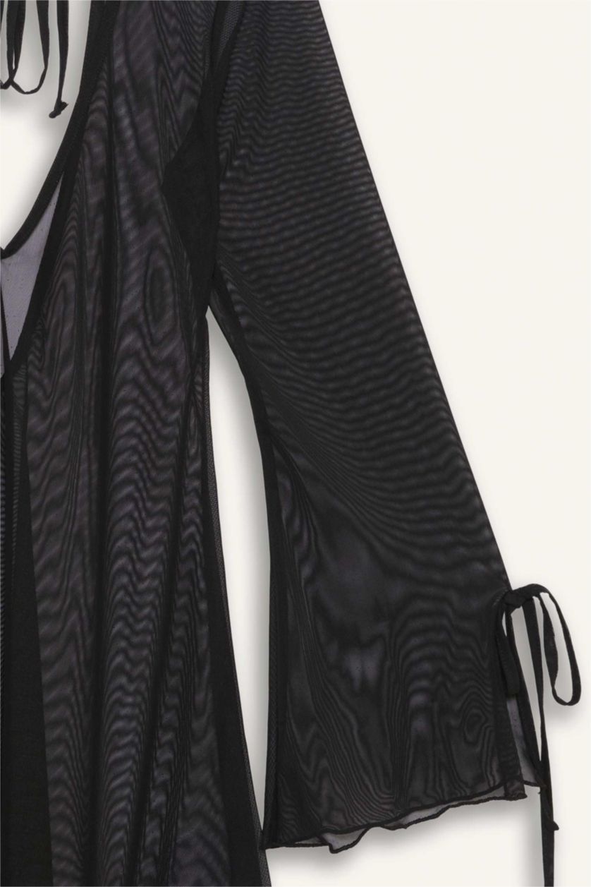 نساء أسود فستان بحر تول قصة عادية من Fall in Love