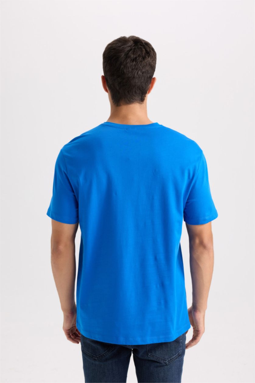 Erkek Royal New Regular Fit Bisiklet Yaka Basic Düz Kısa Kollu Tişört