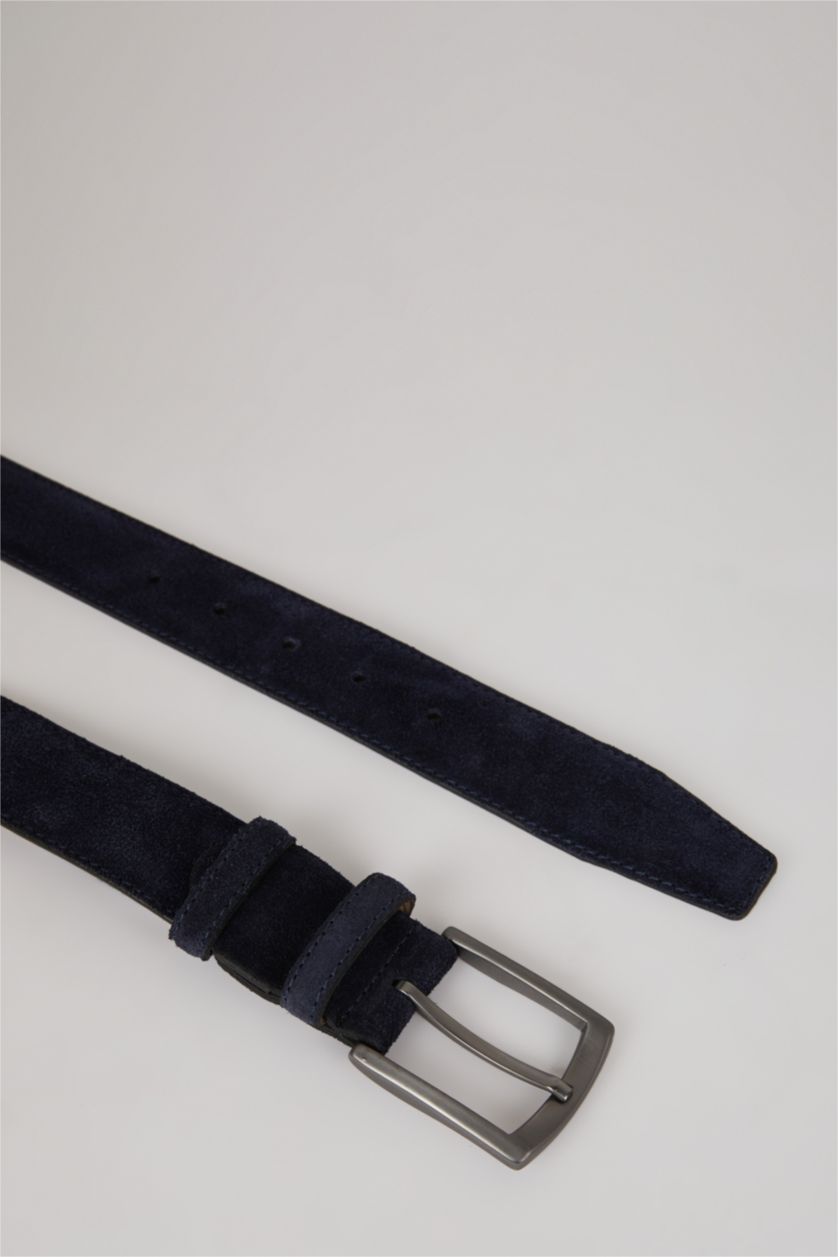 Man Denim Melange Man Leather Belt