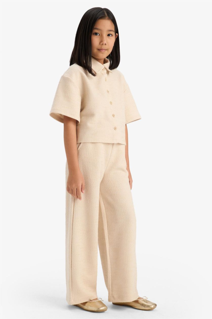 بناتي بيج بنطلون بيبي بناتي وايد ليج برجل واسع