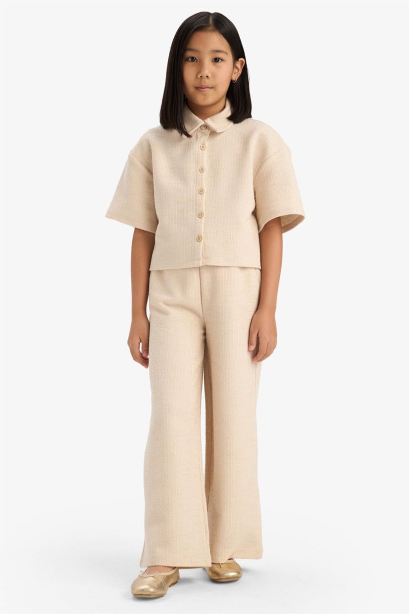 بناتي بيج بنطلون بيبي بناتي وايد ليج برجل واسع