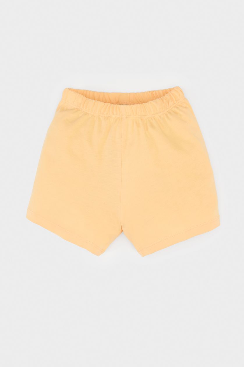 Erkek Bebek Somon %100 Pamuklu Hayvan Desenli Beli Lastikli Pijama Takımı Erkek Bebek