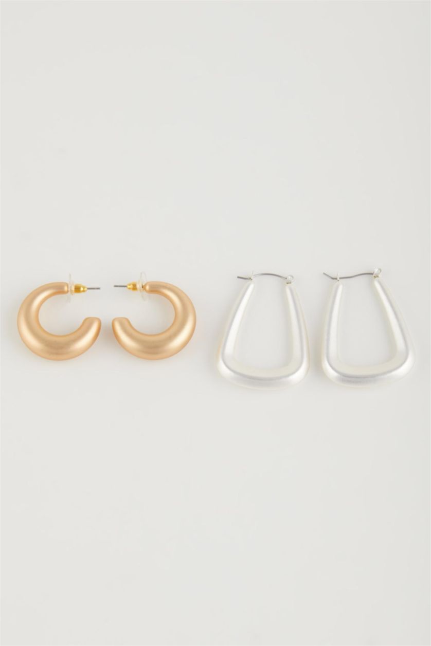 Kadın Karma Kadın 2'li Mat Küpe