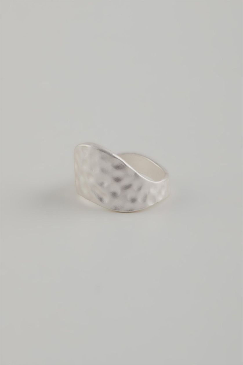 Kadın Gümüş Kadın 3'lü Mat Silver Yüzük