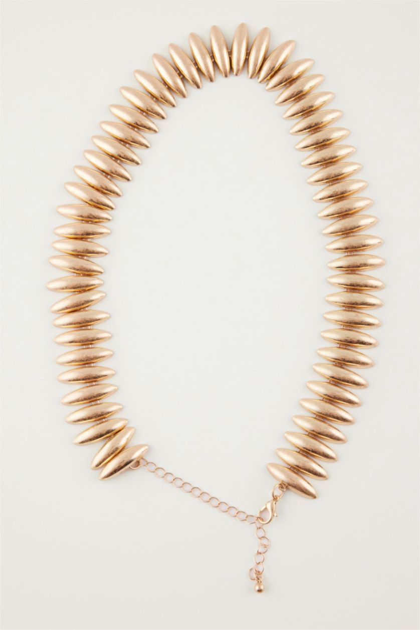 WOMAN Altın Woman Matte Gold Necklace