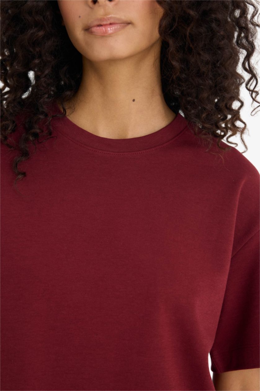 WOMAN Bordeaux Woman Short Sleeve T-Shirt