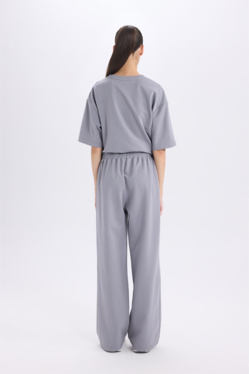 Әйелдерге Ашық сұр тік пішім негізгі Шалбар