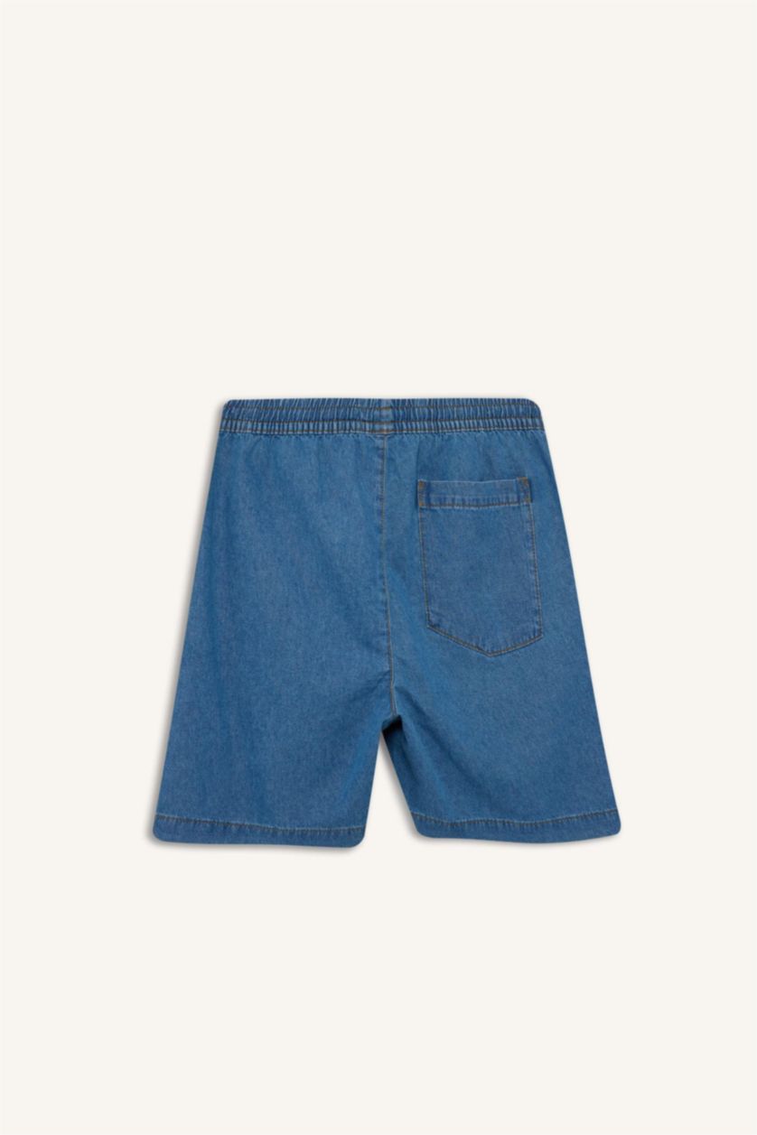 رجال أزرق شورت جينز قصة مريحة