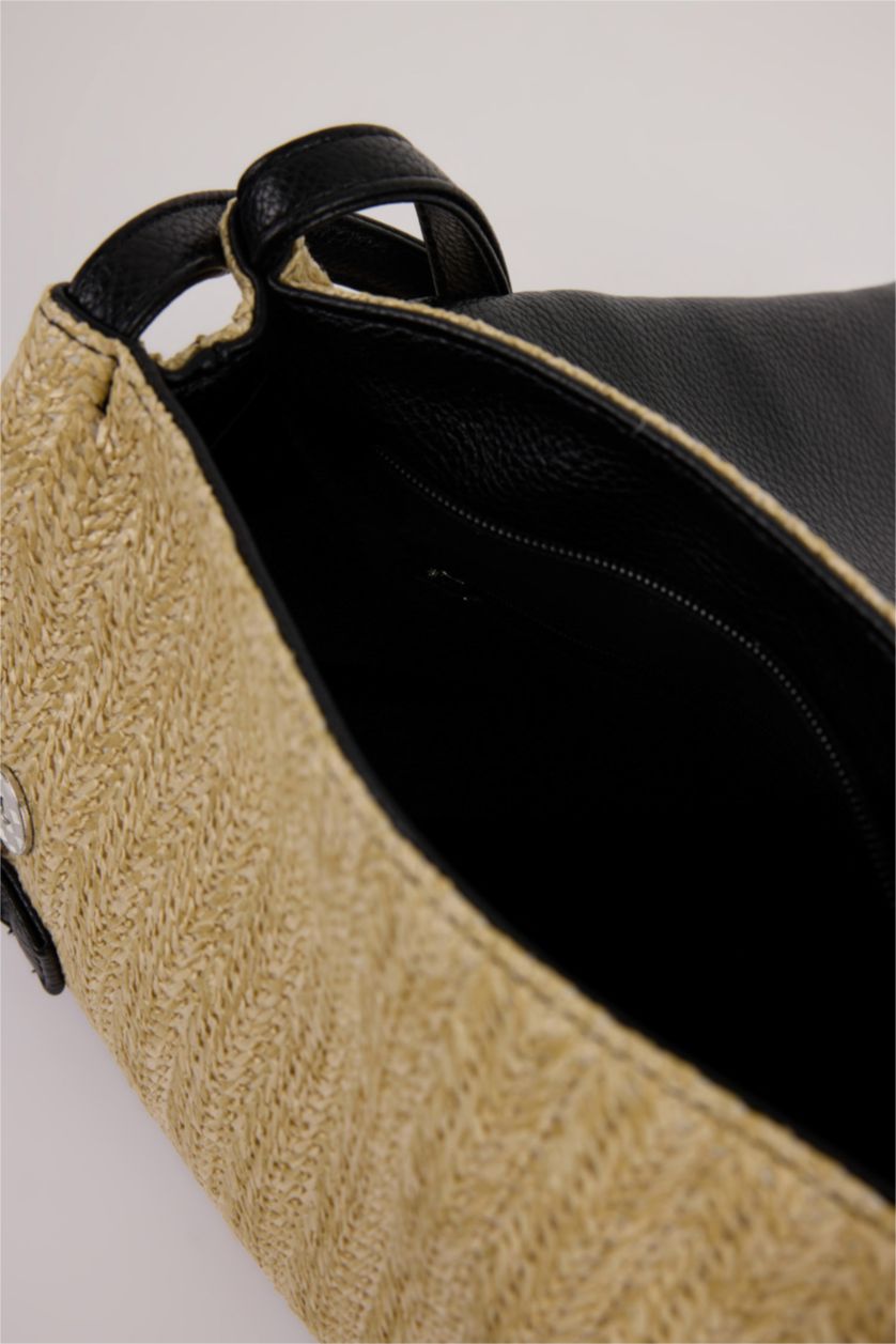 Kadın Açık Kum Kadın Hasır Omuz Çantası