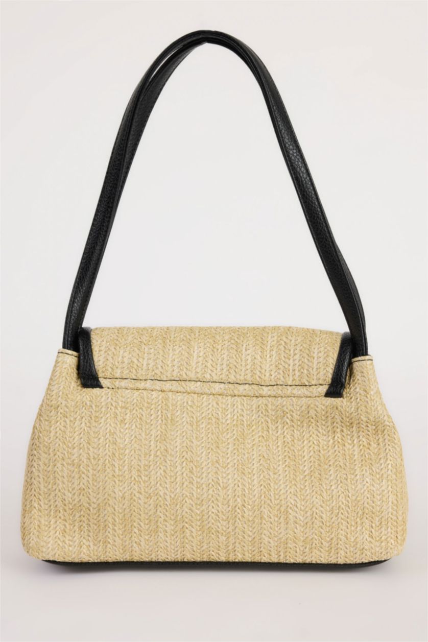 Kadın Açık Kum Kadın Hasır Omuz Çantası