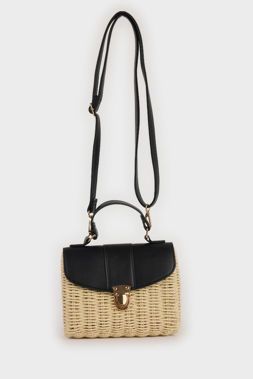WOMAN Light Sand Woman Straw Shoulder Bag