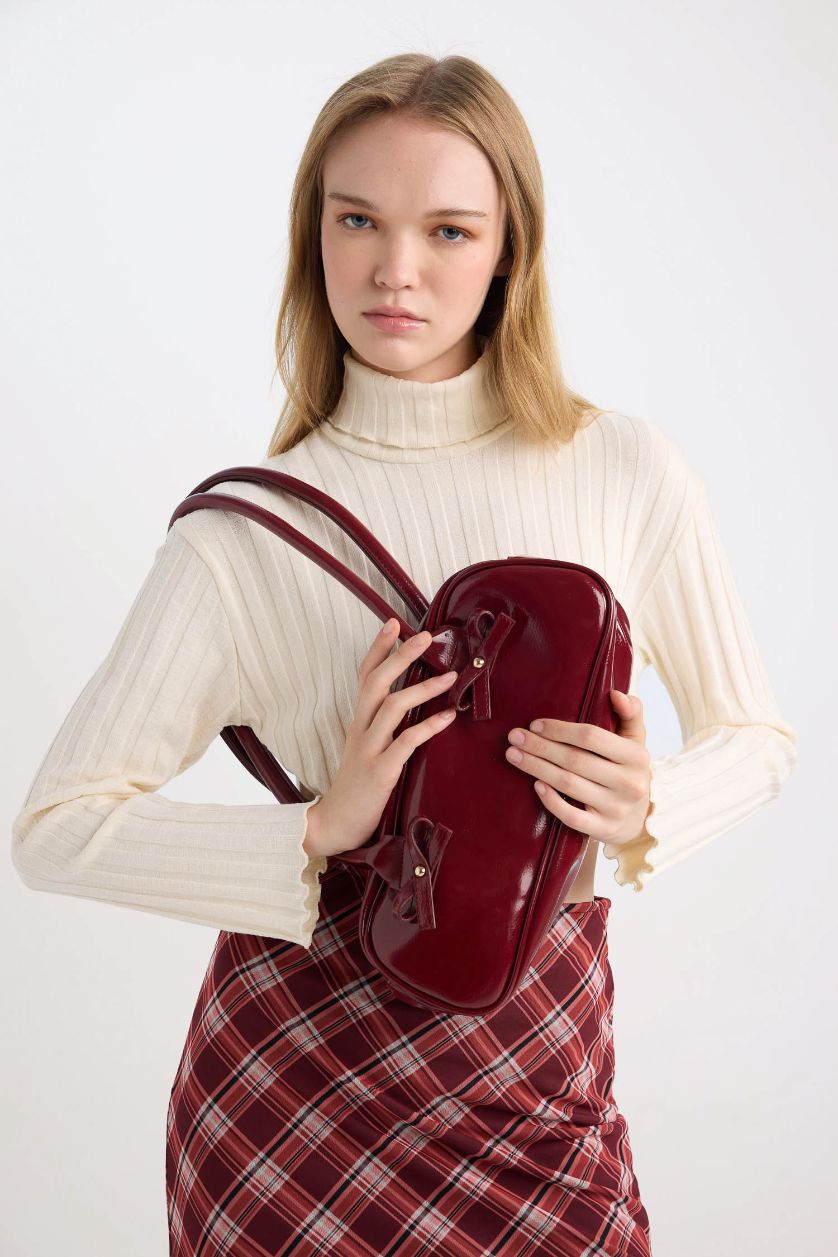 Kadın Bordo Kadın Omuz Çantası