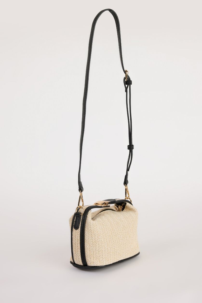 Kadın Açık Kum Kadın Hasır Omuz Çantası