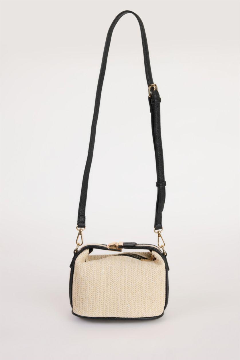 Kadın Açık Kum Kadın Hasır Omuz Çantası