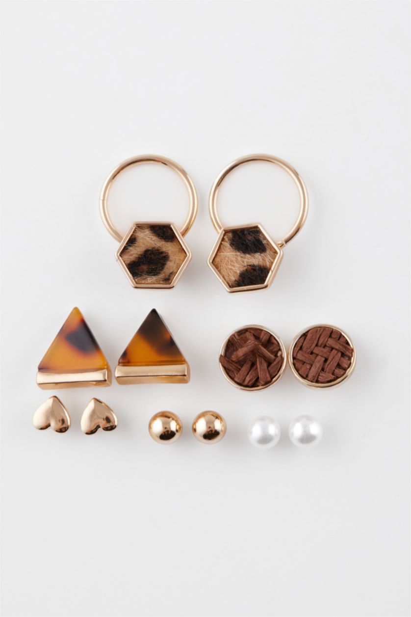 Women TRIXI - leopard 6 piece Earring