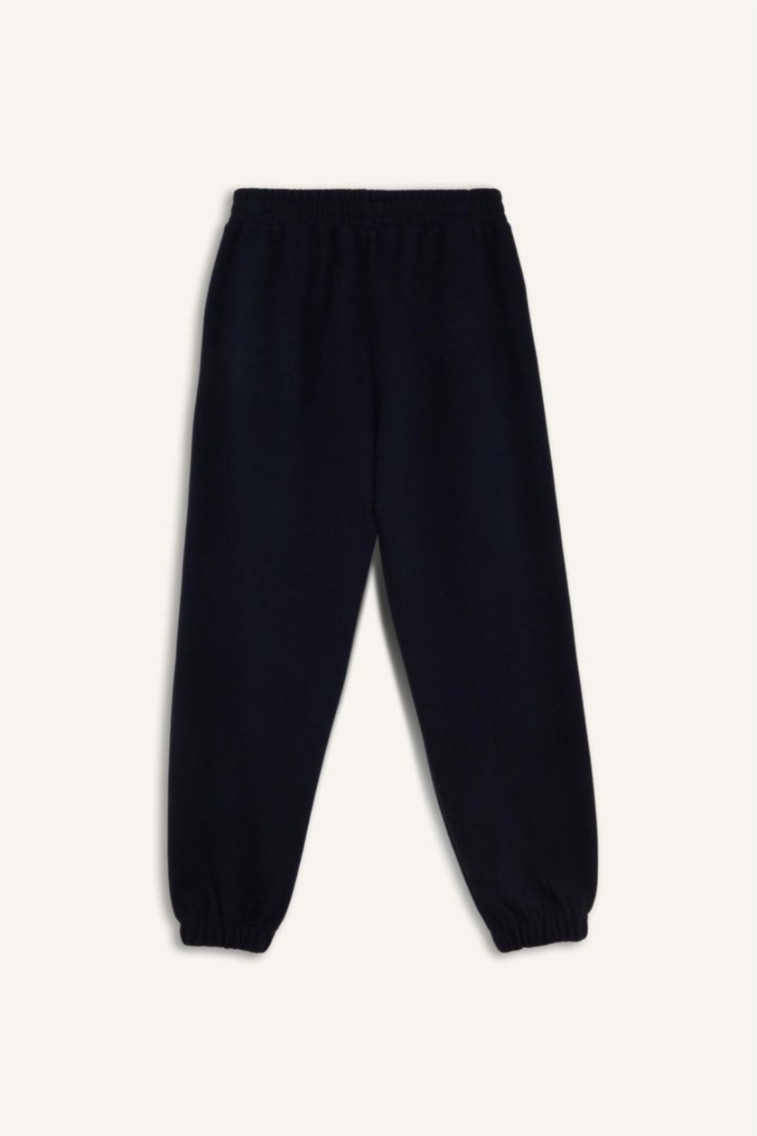 Woman NAVY Elastic Waist Basic Jogger Sweatpants