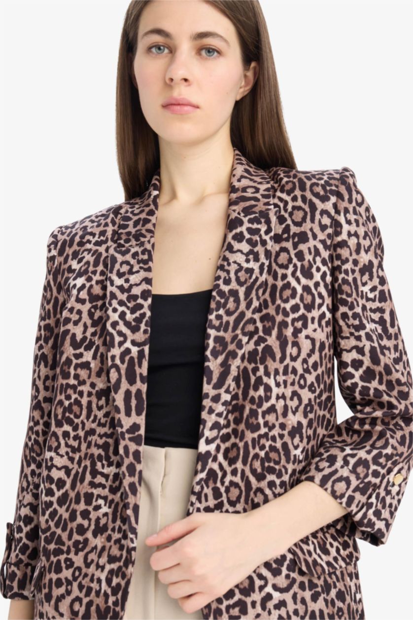 FEMME Marron Foncé Blazer Coupe Oversize