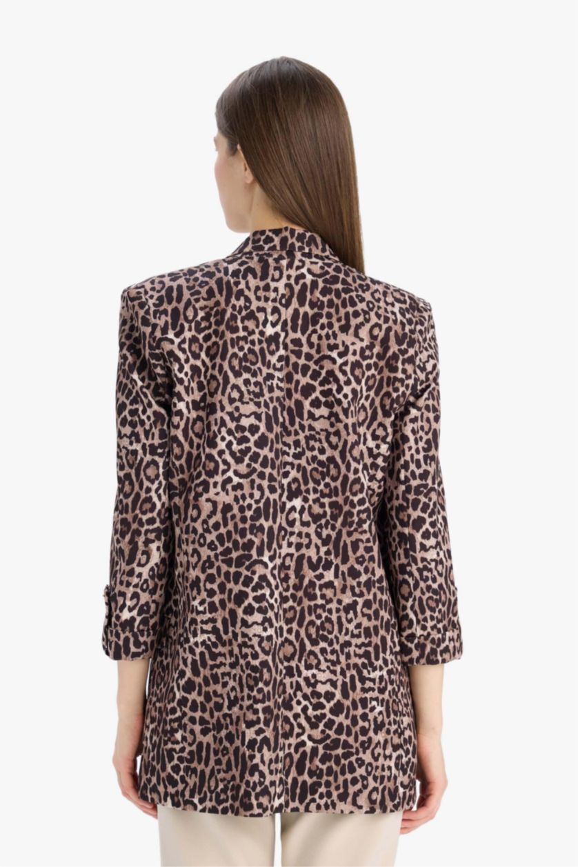 FEMME Marron Foncé Blazer Coupe Oversize