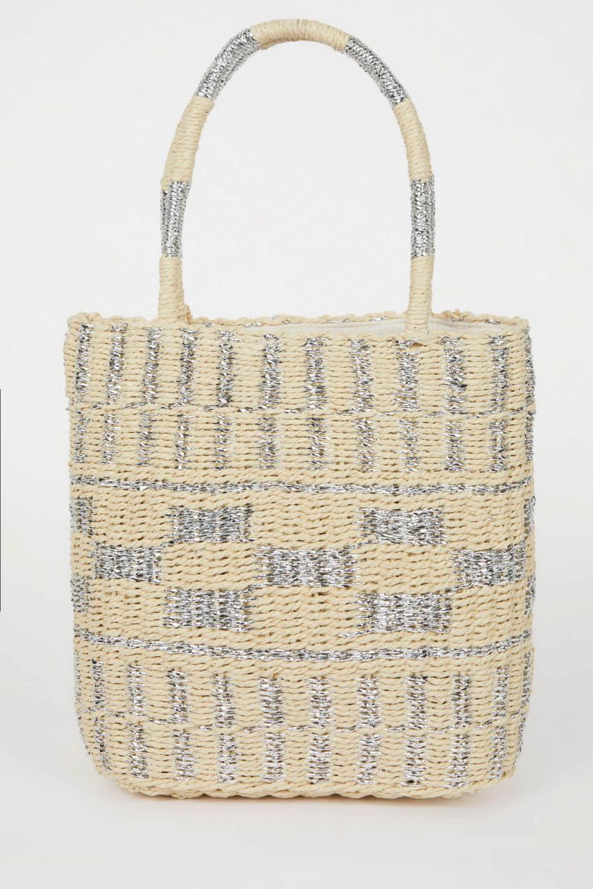 Kadın Açık Kum Kadın Hasır Omuz Çantası