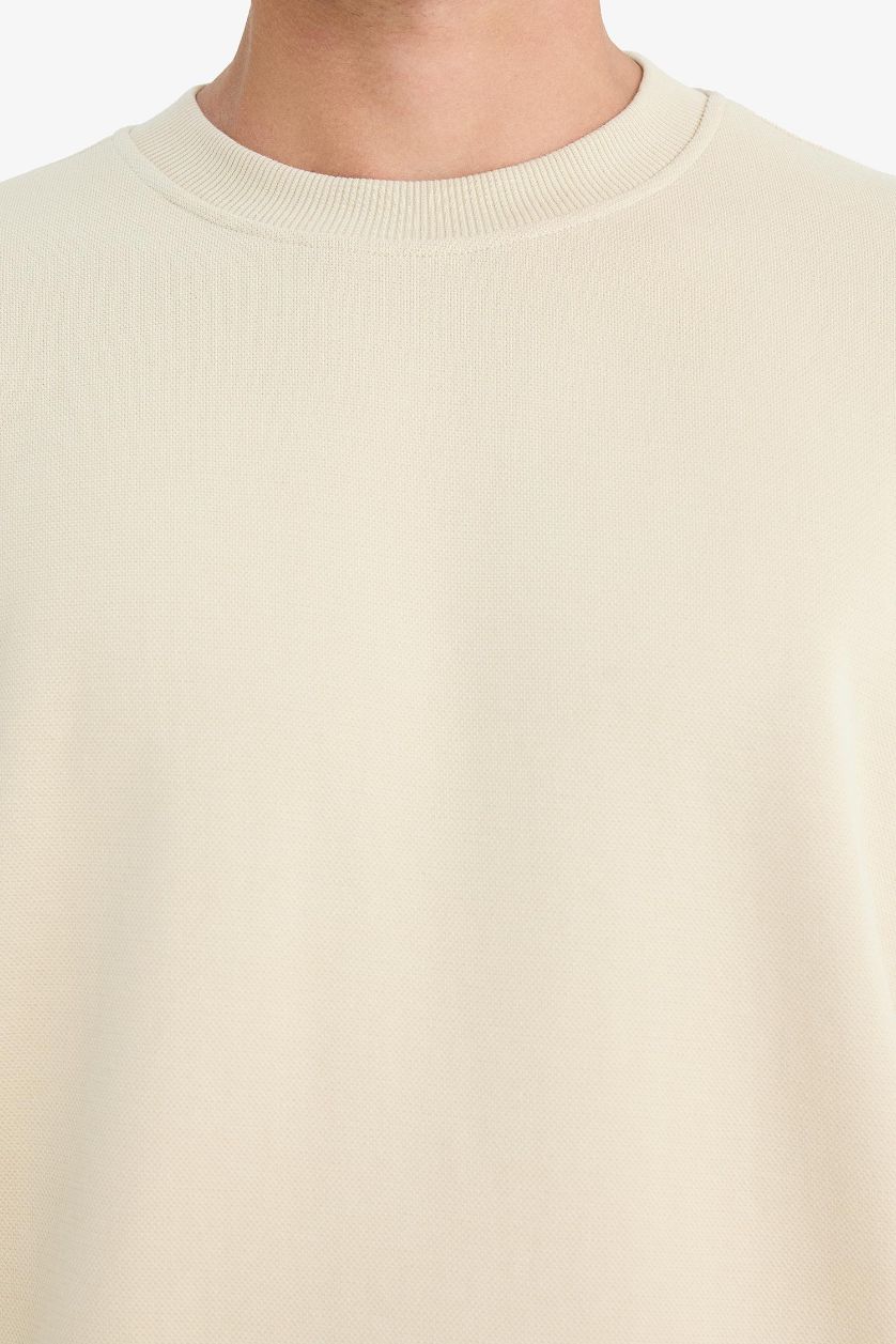 رجال بيج سويت شيرت أوفر سايز برقبة مستديرة