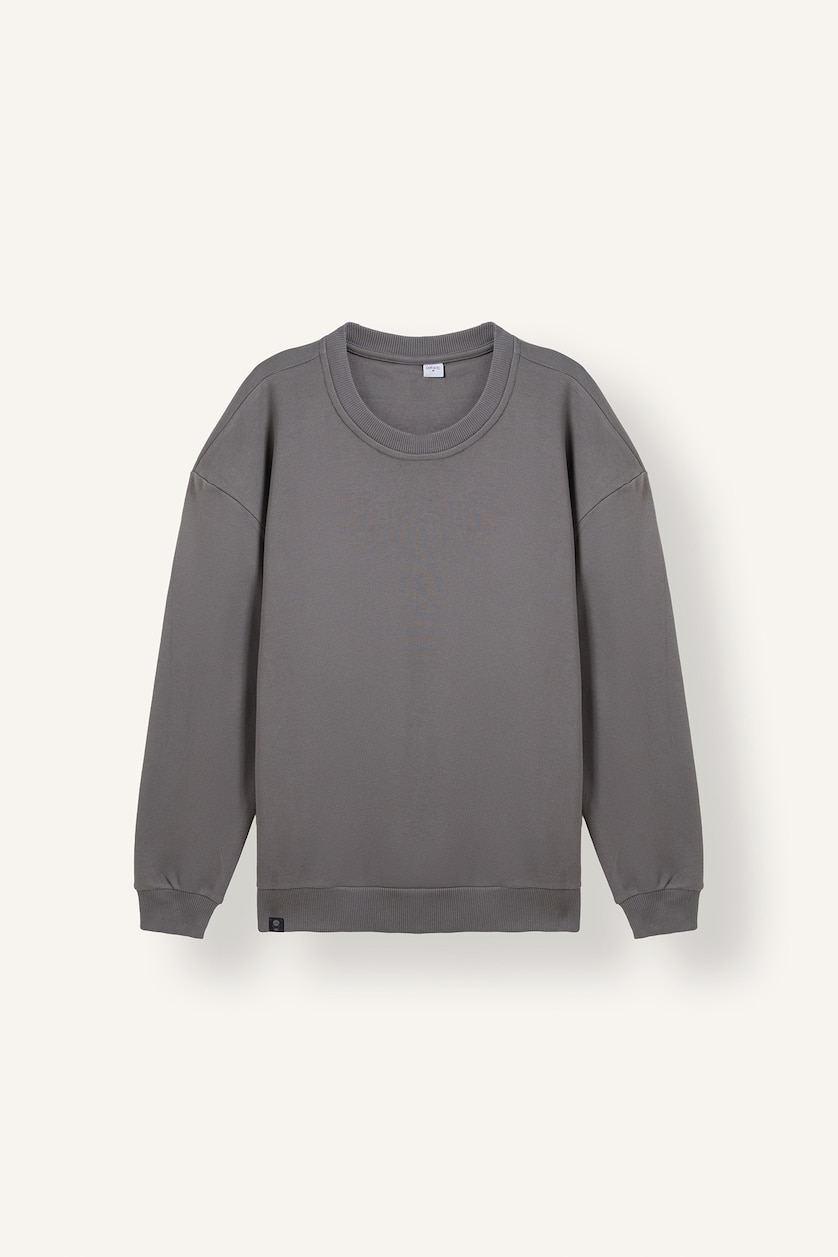 MAN Grey Boxy Fit Long Sleeve Sweatshirt