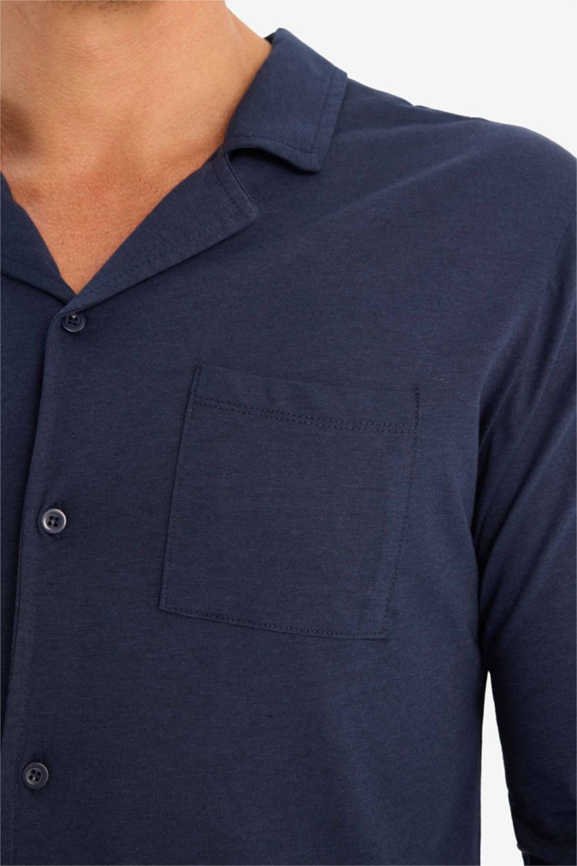 Man NAVY Premium Regular Fit Long Sleeve 2 Piece Set