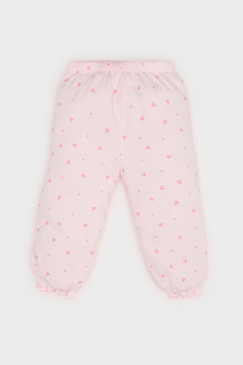 طفلة صغيرة زهري سيت بجامة بناتي ممشط من Disney Princess - قطعتين