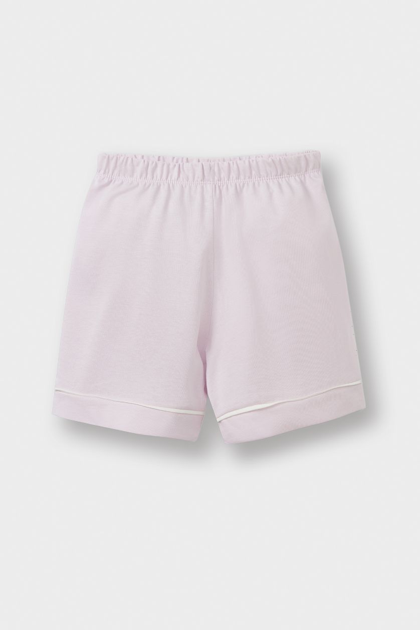 Baby Girl Pink Baby Girl Slogan Patterned Cotton 2 Piece Pajama Set