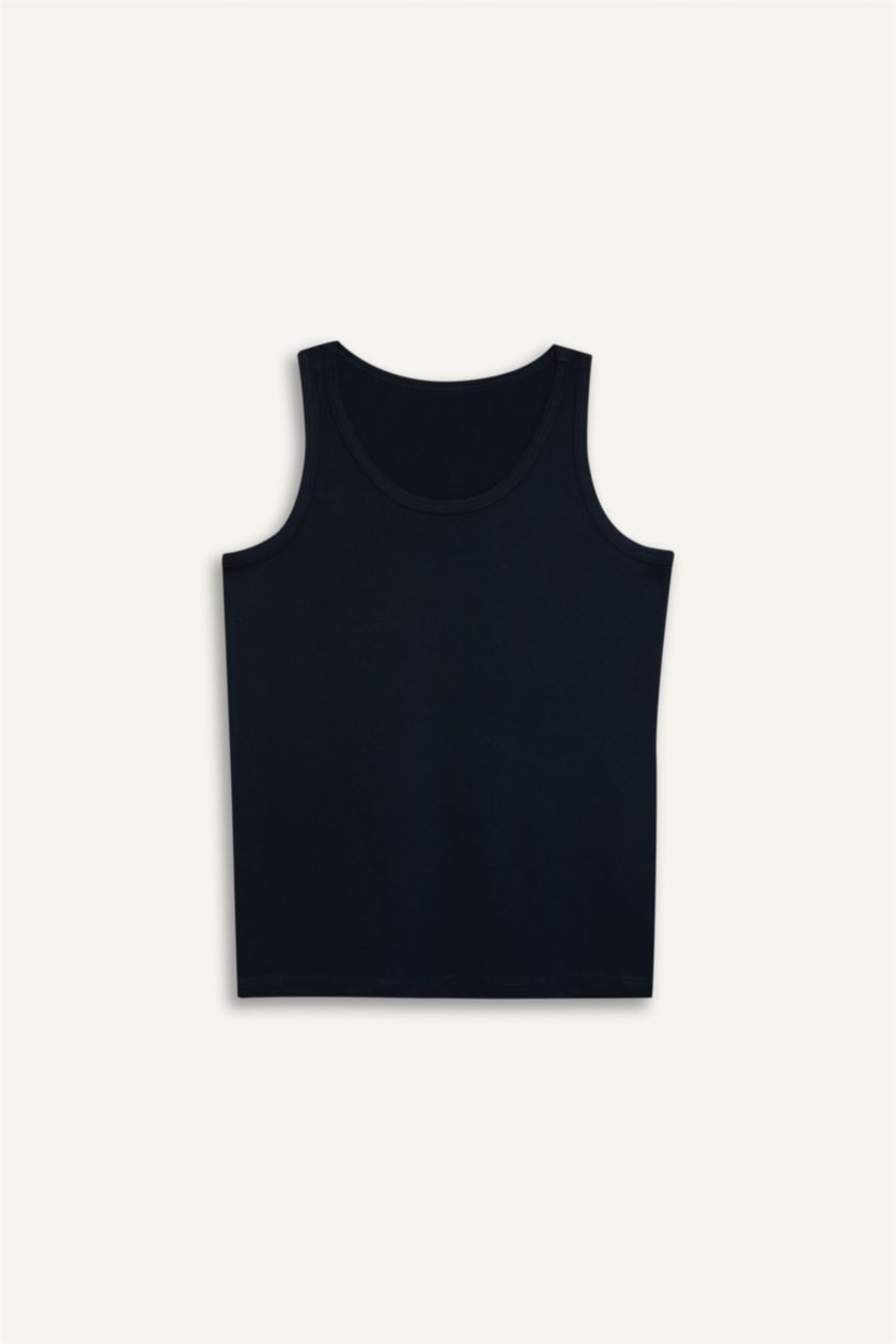 Young Boys - Teen Boys NAVY Boy 2 piece Regular Fit Printed Tank Top