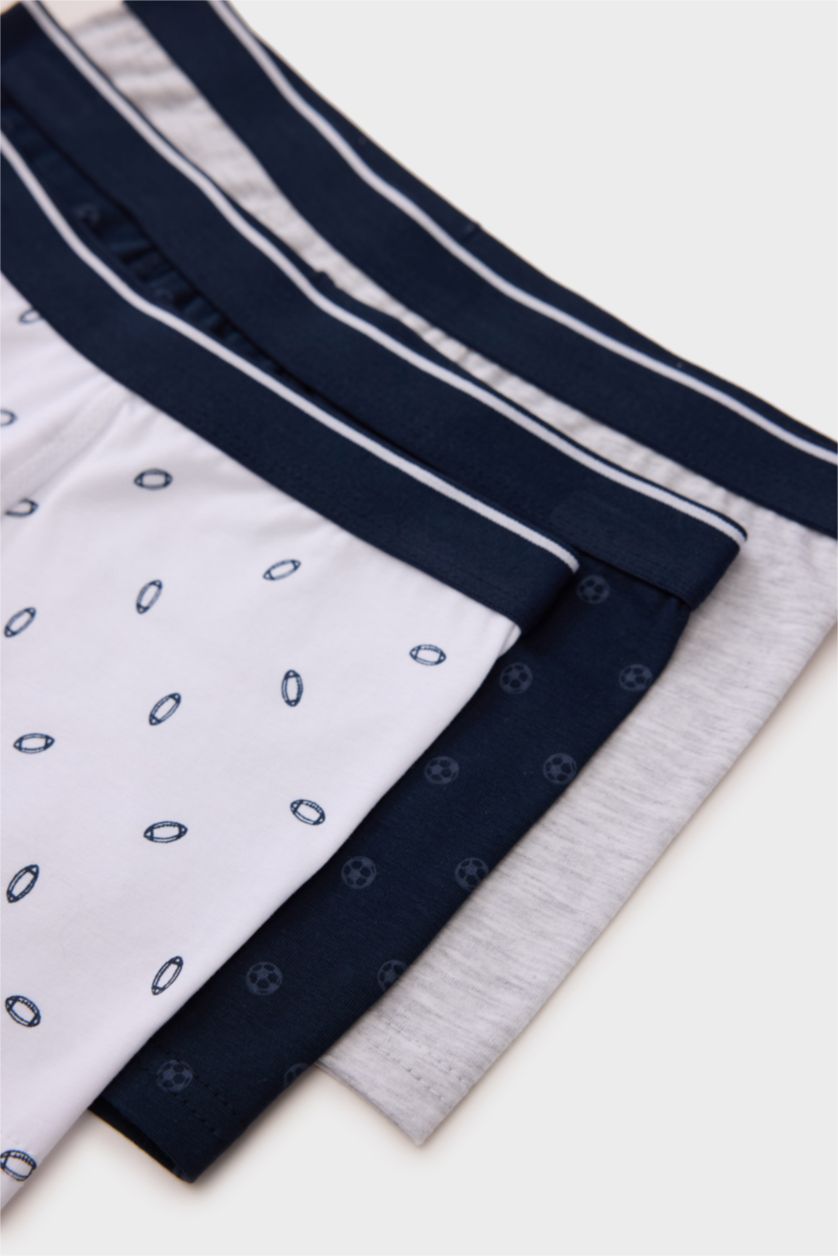 GARÇONS Marin Lot de 3 boxers imprimés pour garçon