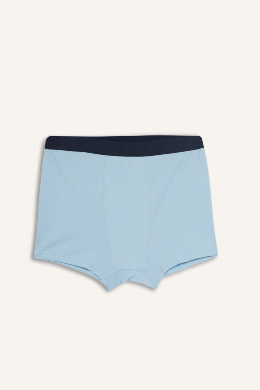 Erkek Çocuk - Genç Erkek Açık Mavi Erkek Çocuk Çizgili 3'lü Boxer