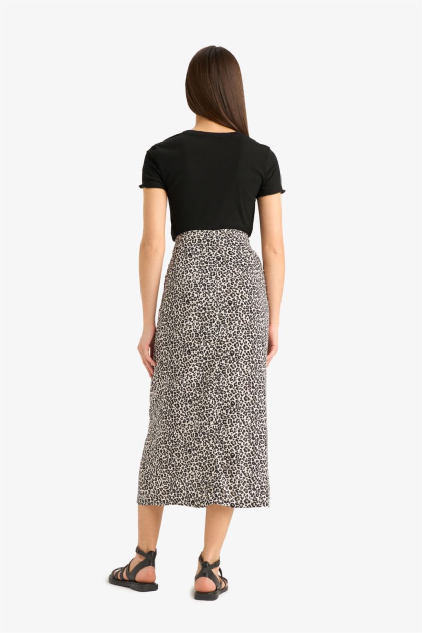 WOMAN Ecru A Line Midi