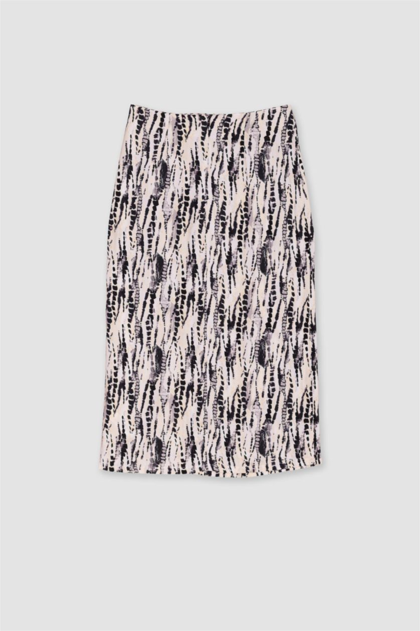 WOMAN Grey A Line Midi