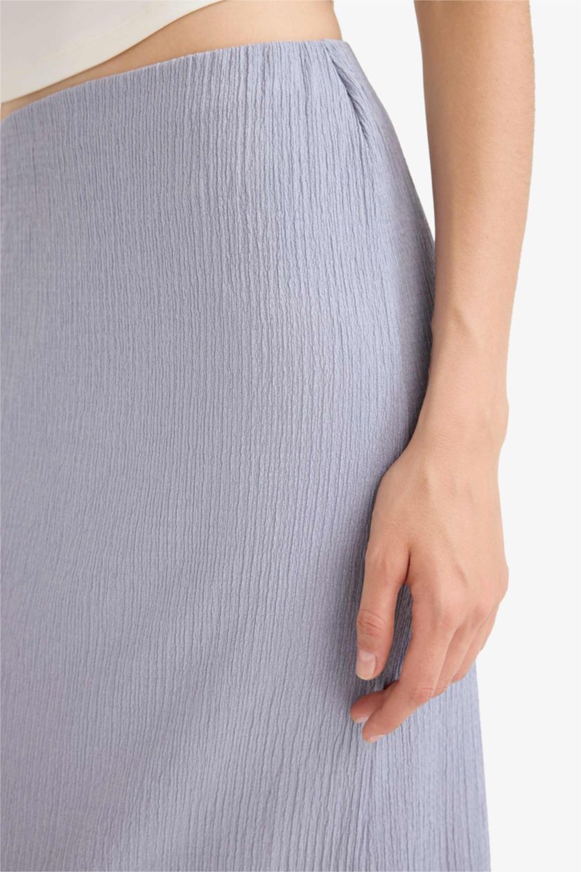 WOMAN Light Grey Pencil Skirt Maxi