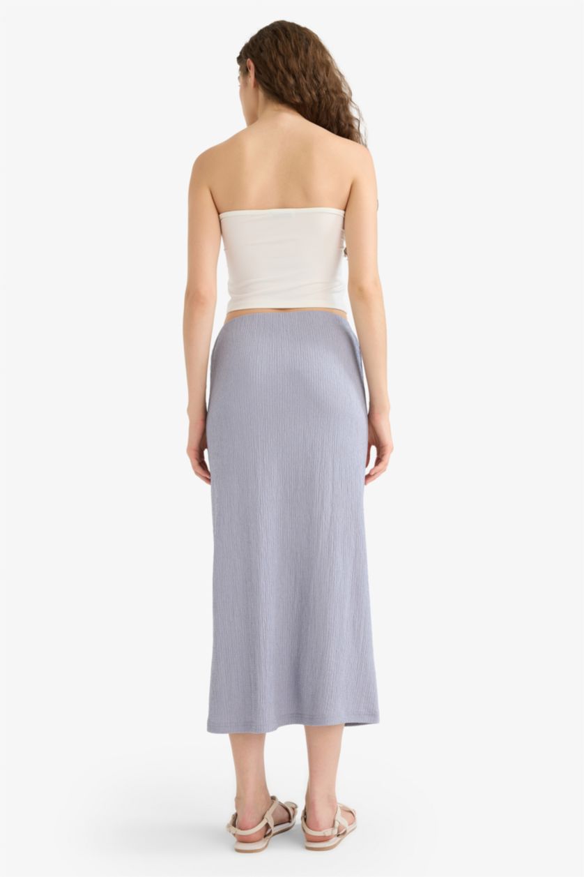 WOMAN Light Grey Pencil Skirt Maxi