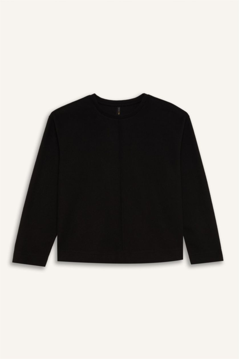 نساء أسود سيت سادة بيزك ردن طويل ورجل واسع - قطعتين