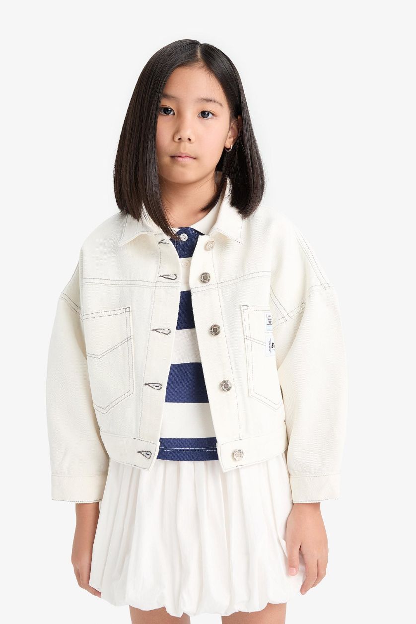 Girls & Teens White Girl Denim Jacket