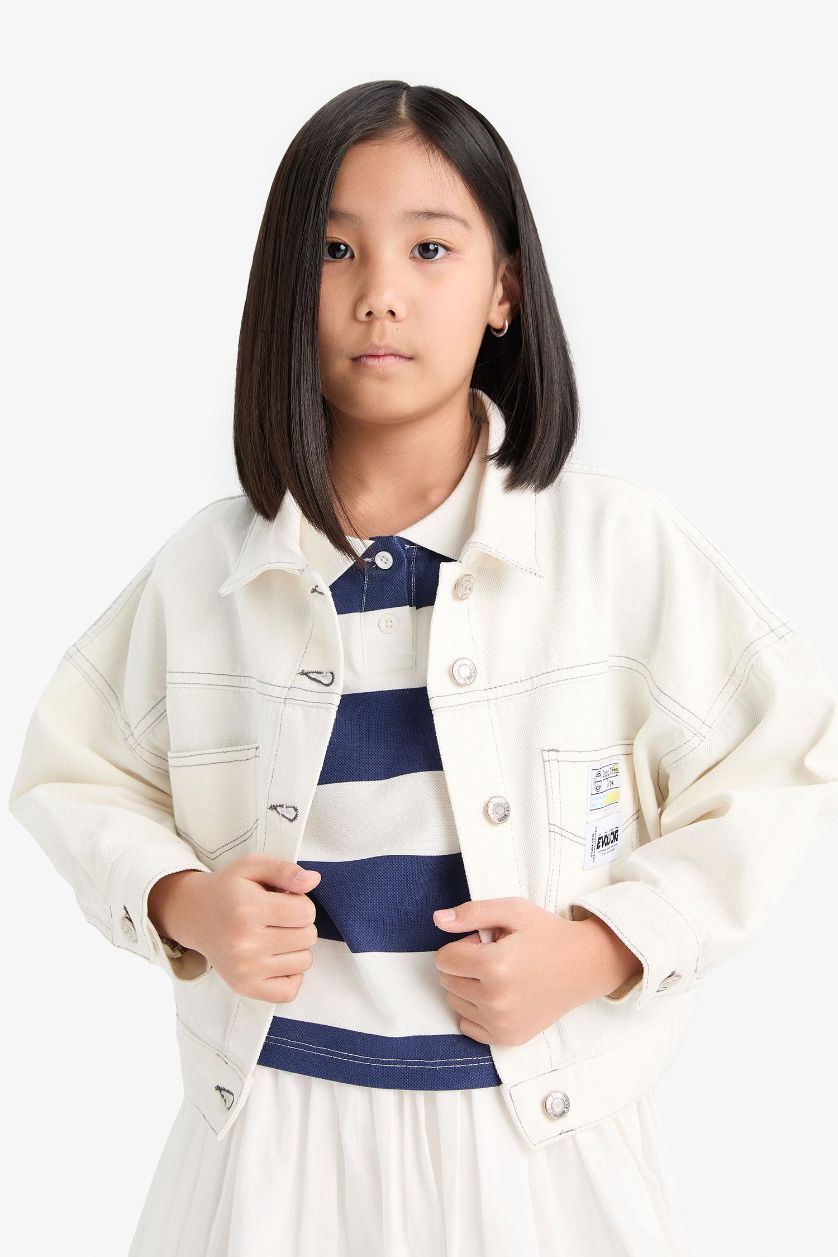Girls & Teens White Girl Denim Jacket