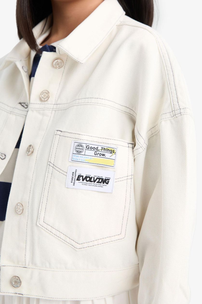 Girls & Teens White Girl Denim Jacket