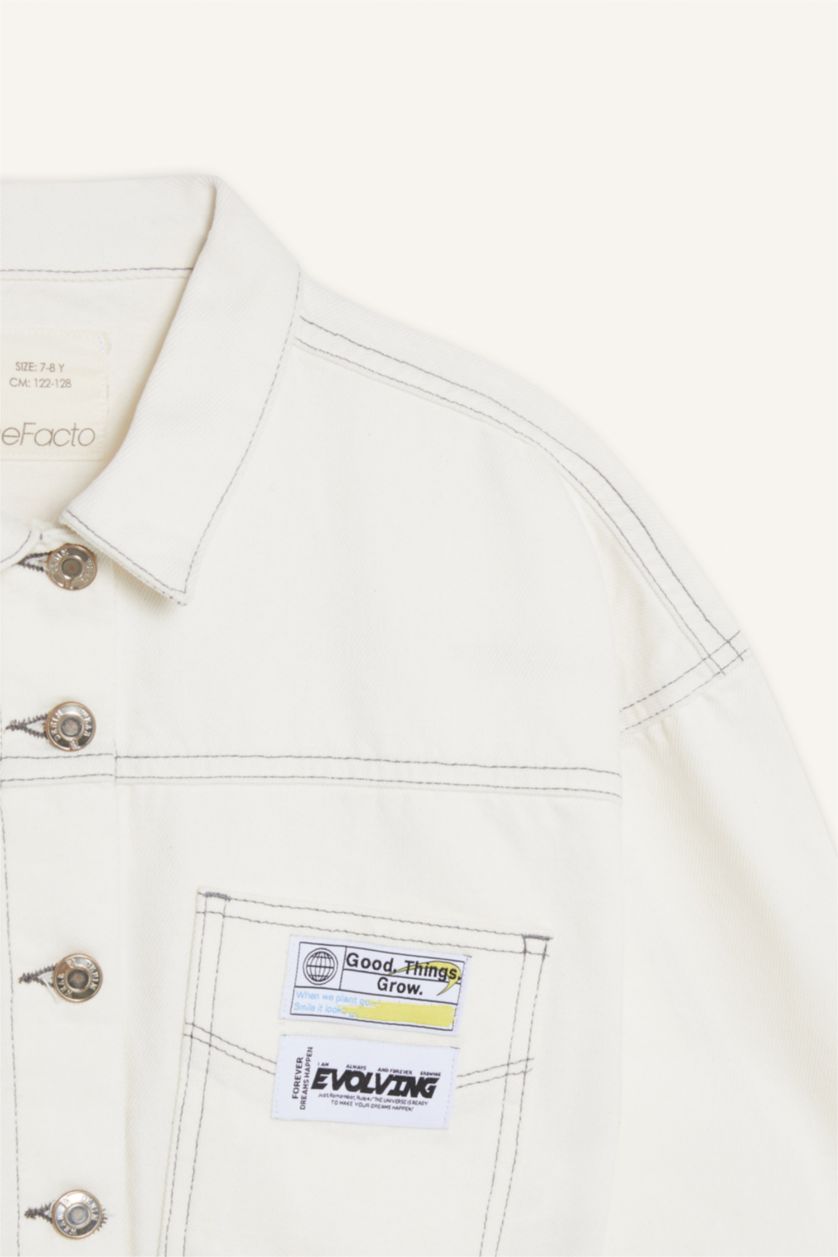 Girls & Teens White Girl Denim Jacket