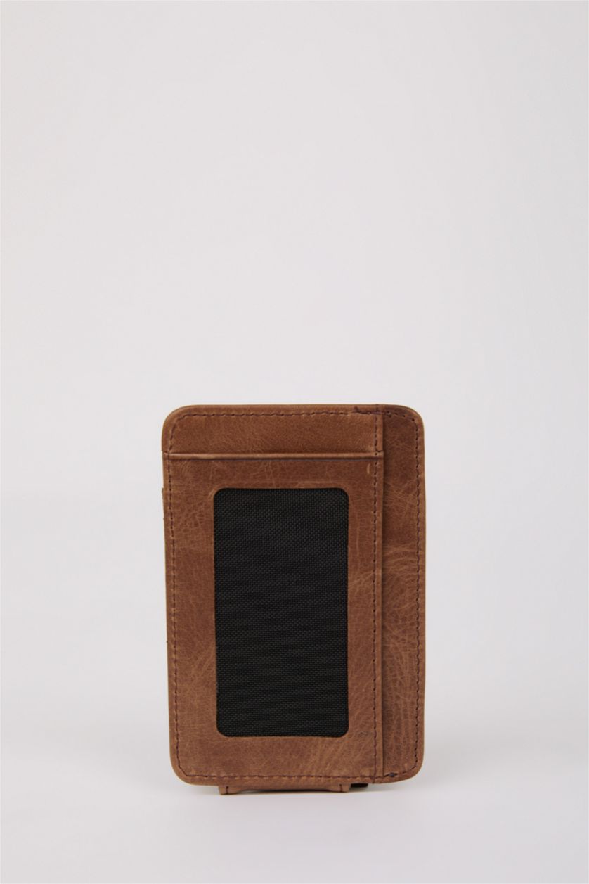 Man Brown Man Business Card Wallet