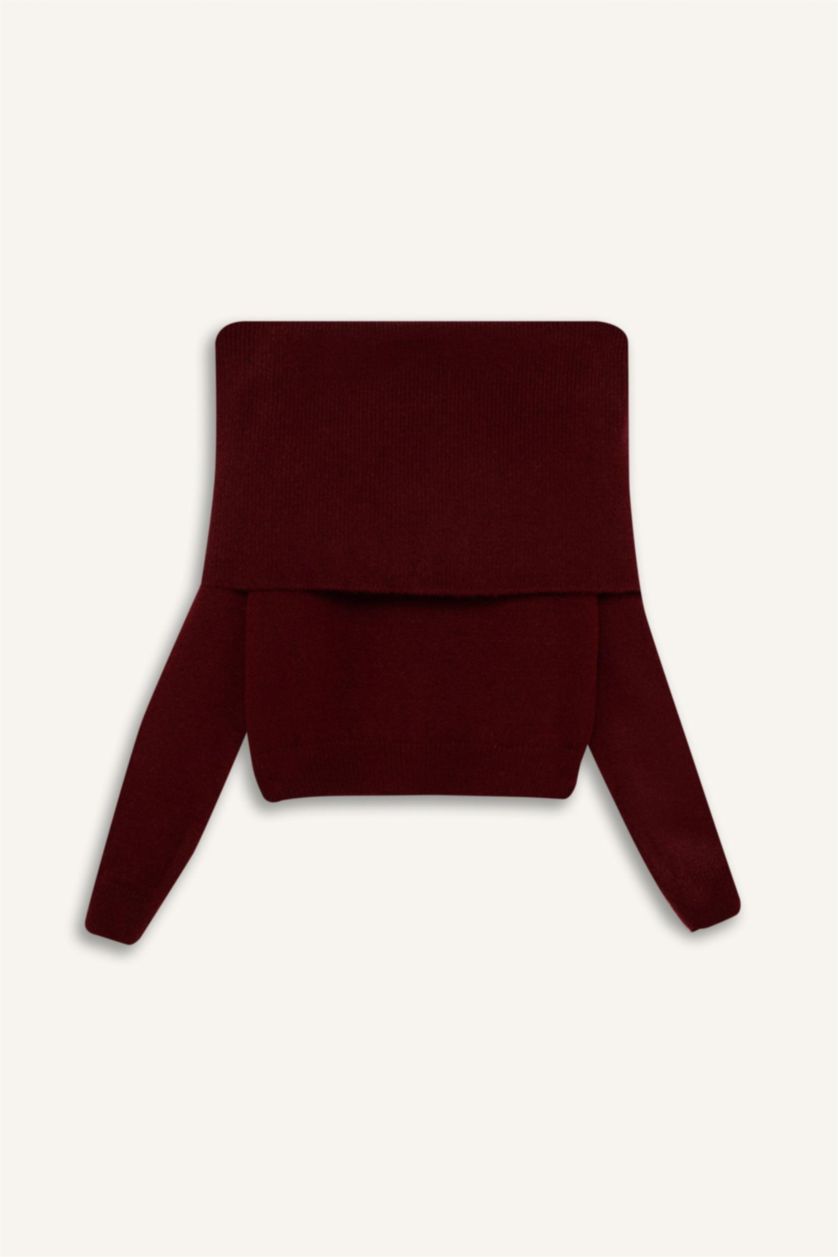 WOMAN Bordeaux Oversize Fit Pullover